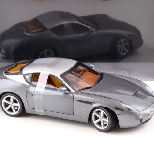 1:18 Hot Wheels Elite Ferrari 575 GTZ Zagato Coupe grey metallic/ silver roof