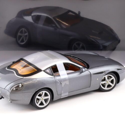 1:18 Hot Wheels Elite Ferrari 575 GTZ Zagato Coupe grey metallic/ silver roof