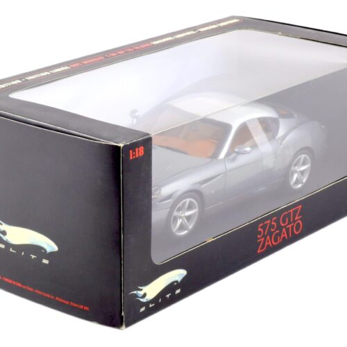 1:18 Hot Wheels Elite Ferrari 575 GTZ Zagato Coupe grey metallic/ silver roof