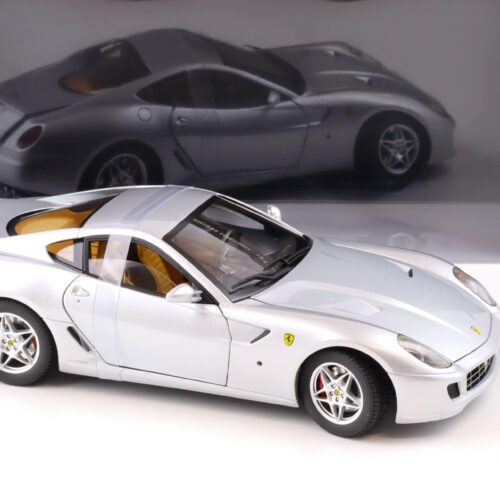 1:18 Hot Wheels Elite Ferrari 599 GTB Fiorano Coupe silver metallic
