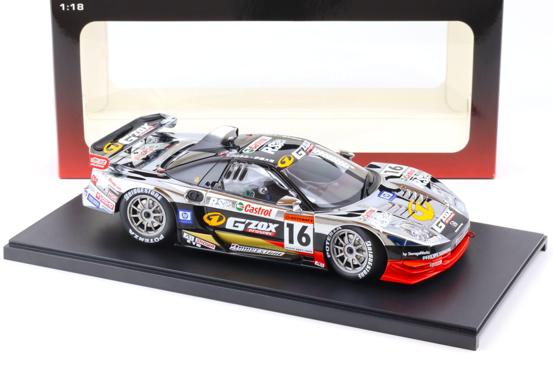 1:18 AUTOart Honda NSX JGTC 2003 G ZOX MUGEN NSX #16 black/ chrome 80397
