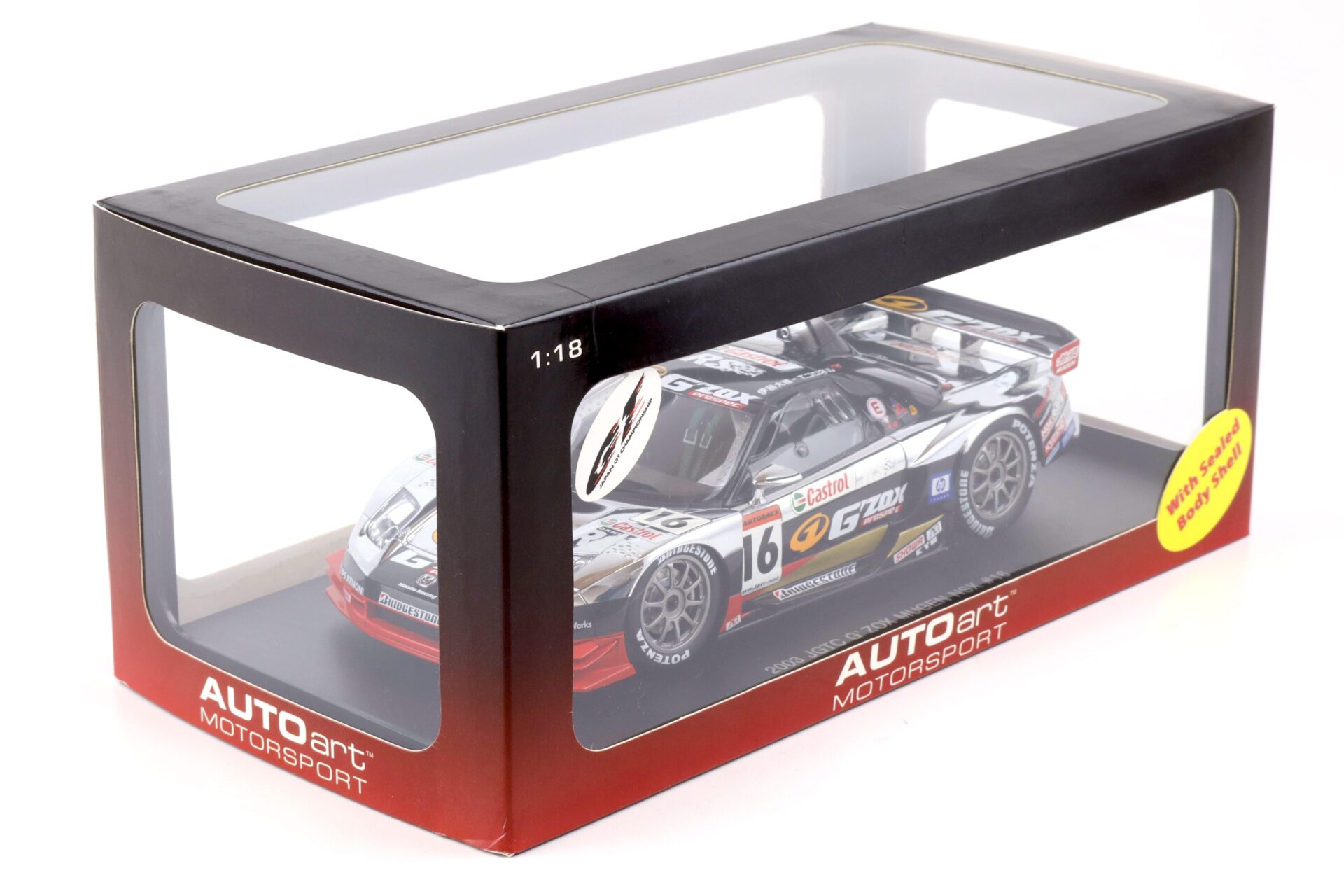 1:18 AUTOart Honda NSX JGTC 2003 G ZOX MUGEN NSX #16 black/ chrome 80397