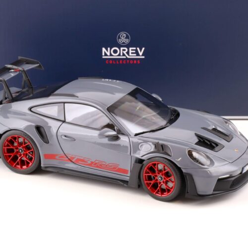 1:18 Norev Porsche 911 (992) GT3 RS Coupe 2022 Arctic grey/ pyro red