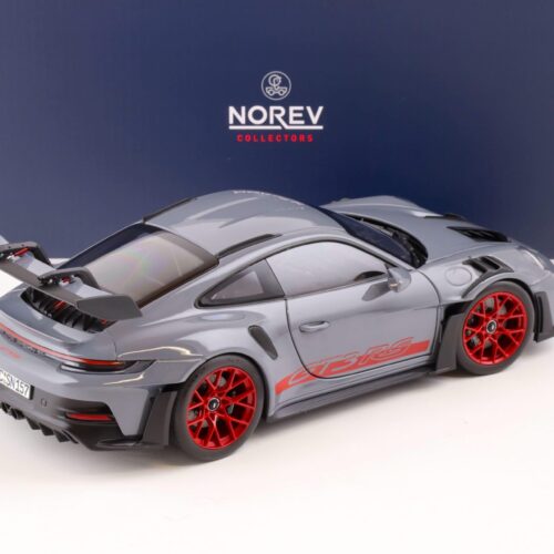 1:18 Norev Porsche 911 (992) GT3 RS Coupe 2022 Arctic grey/ pyro red