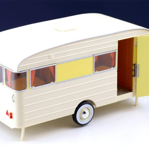 1:18 Norev Wohnwagen Caravan Digue Panoramic 14 beige/ yellow 1960