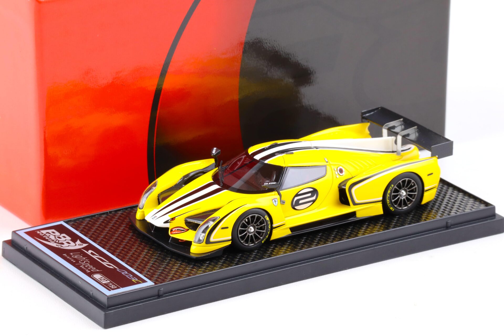 1:43 BBR Glickenhaus SCG 003C 2015 Light Speed Aviation Racing - Limited 150 pcs.