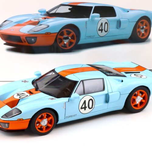 1:18 AUTOart Ford GT 2004 blue/ orange stripes #40 GULF Livery