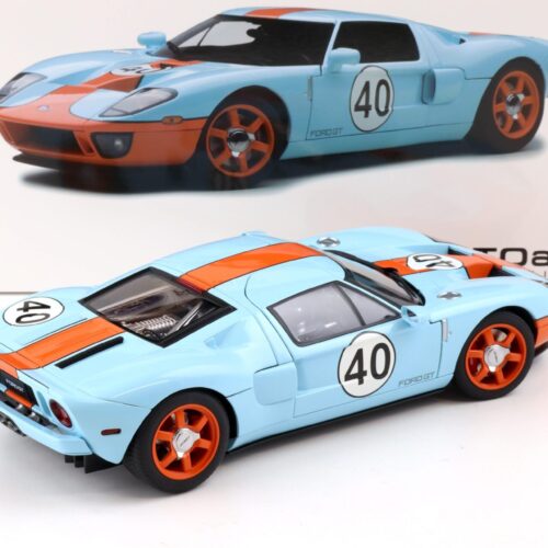 1:18 AUTOart Ford GT 2004 blue/ orange stripes #40 GULF Livery