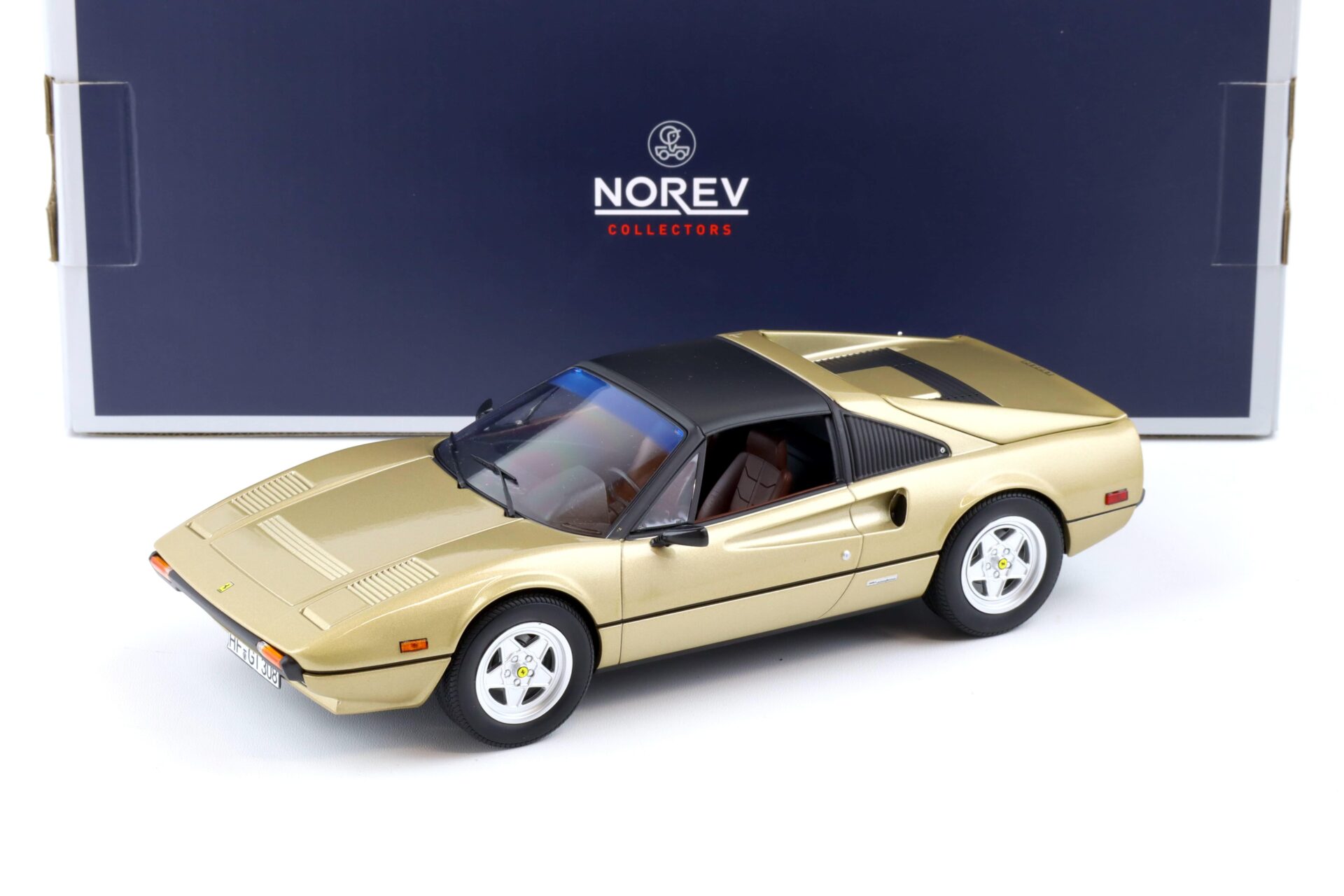 1:18 Norev Ferrari 308 GTS Quattrovalvole 1982 gold oro chiaro - Limited 1000 pcs.