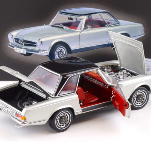 1:18 Schuco Mercedes 280 SL Pagode W113 Cabriolet silver/ black Hardtop