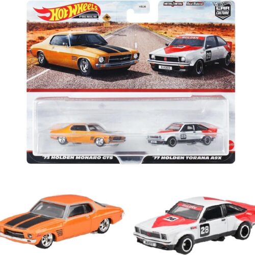 1:64 Hot Wheels 2023 Premium 2-Pack Holden Monaro GTS + Holden Torana A9X - 979J