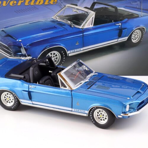 1:18 ACME 1968 Shelby GT500 Convertible blue metallic with white Top