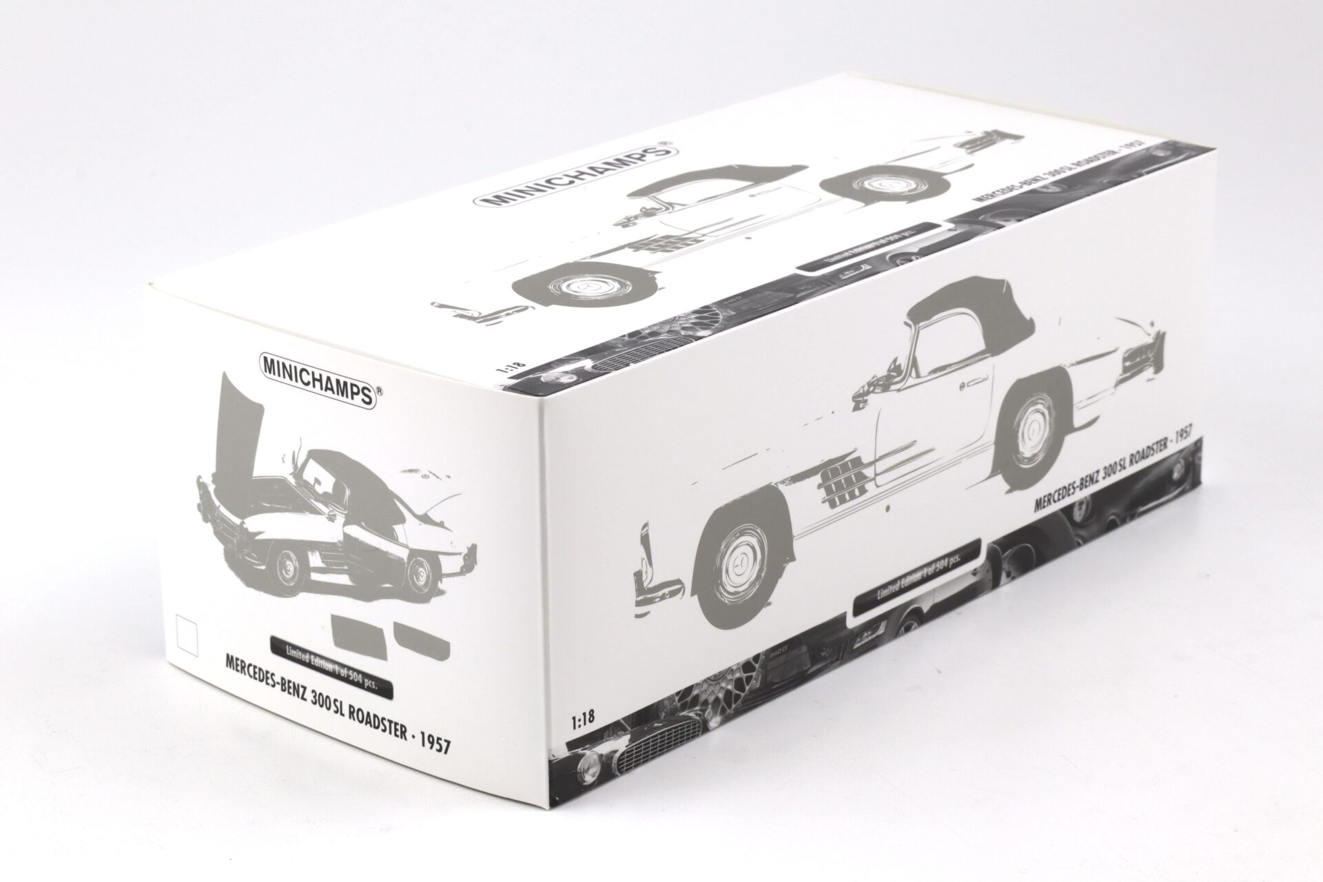 1:18 Minichamps Mercedes 300 SL Roadster (W198 II) with Softtop 1957 white
