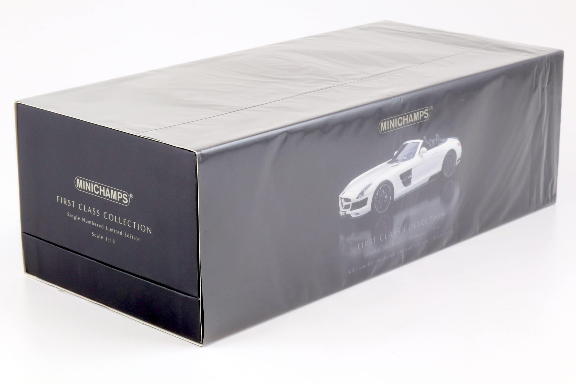 1:18 Minichamps Mercedes SLS Brabus 700 Biturbo Roadster 2013 pearl white
