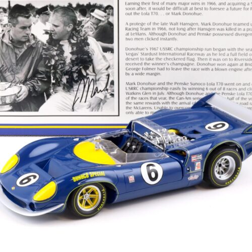 1:18 GMP 1967 Lola T70 Spyder Sunoco Special Mark Donohue #6 blue 12005