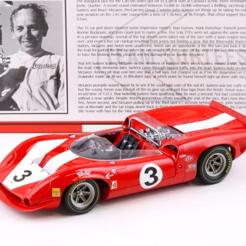 1:18 GMP 1966 Lola Spyder Team Surtees #3 John Surtees red 12004