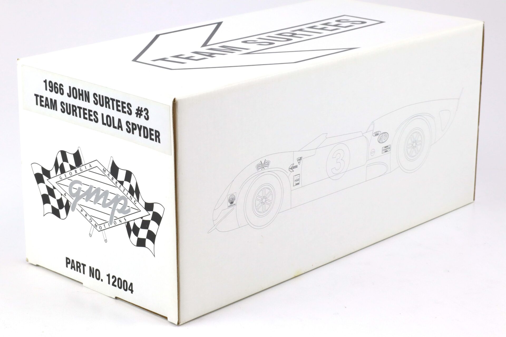 1:18 GMP 1966 Lola Spyder Team Surtees #3 John Surtees red 12004