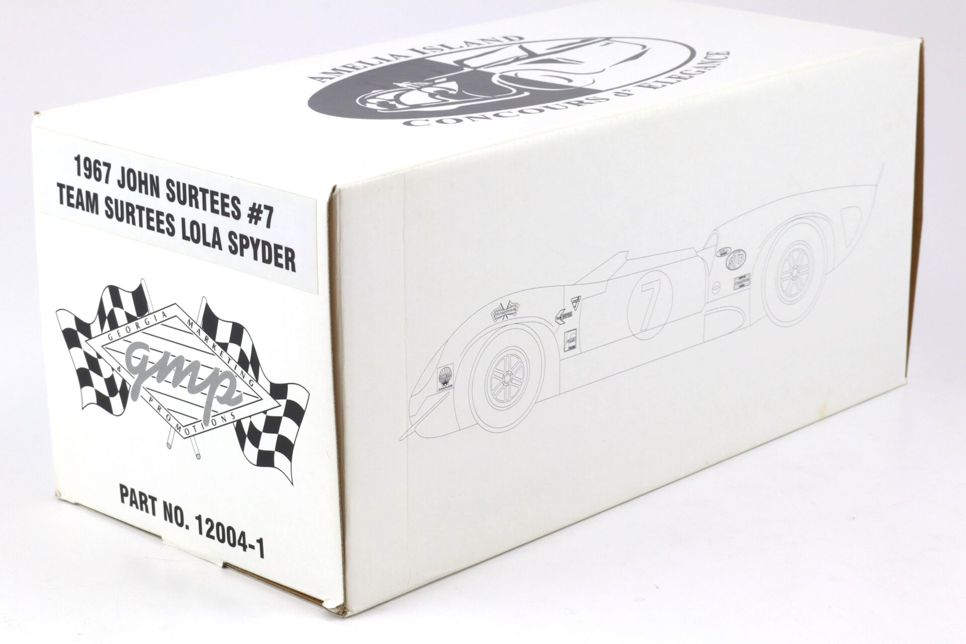 1:18 GMP 1967 Lola Spyder Team Surtees #7 John Surtees Amelia Island red 12004-1