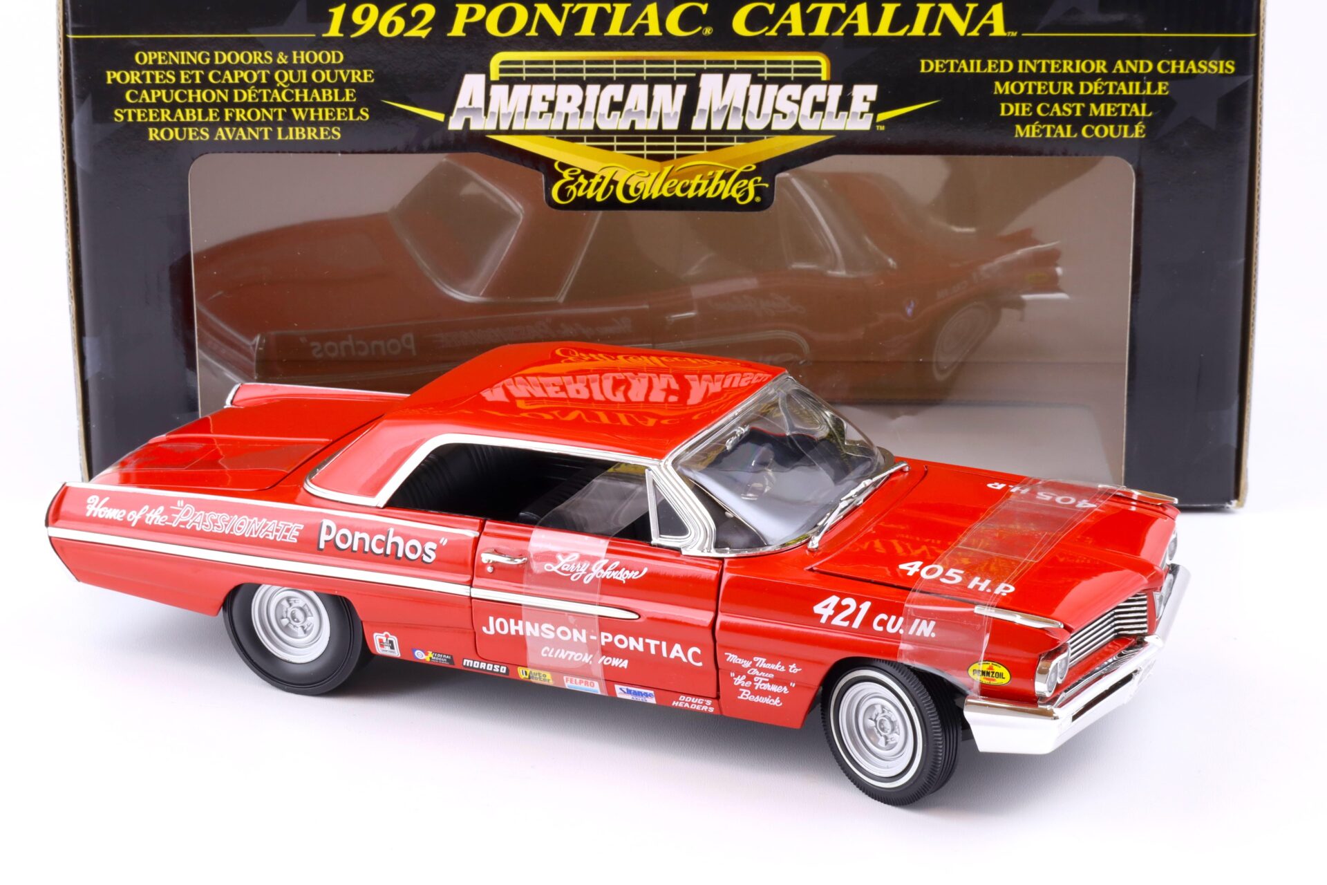 1:18 ERTL 1962 Pontiac Catalina Arnie Beswick The Farmer red