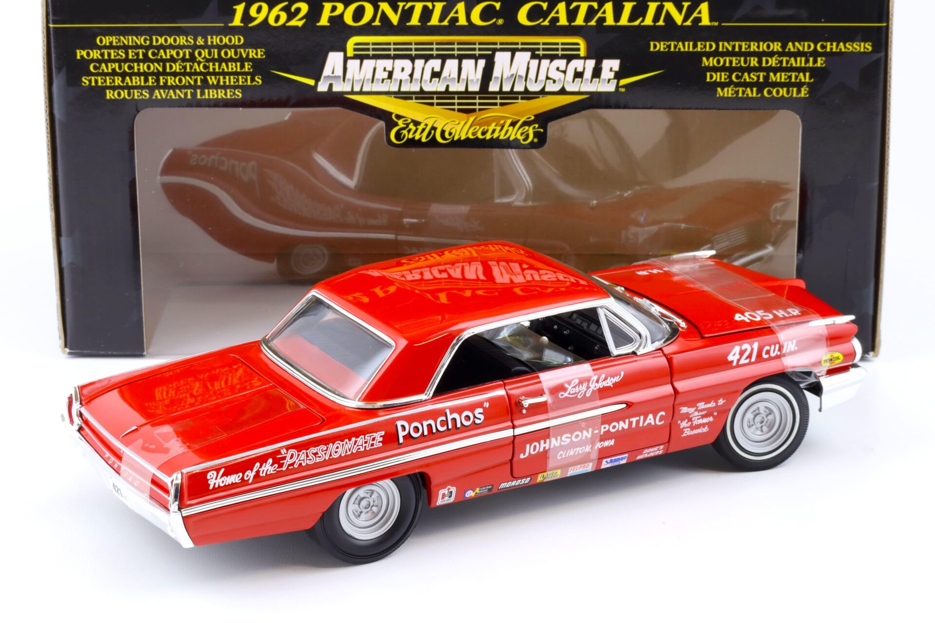 1:18 ERTL 1962 Pontiac Catalina Arnie Beswick The Farmer red