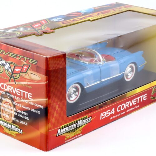 1:18 ERTL 1954 Chevrolet Corvette Convertible blue/ red Anniversary Collection