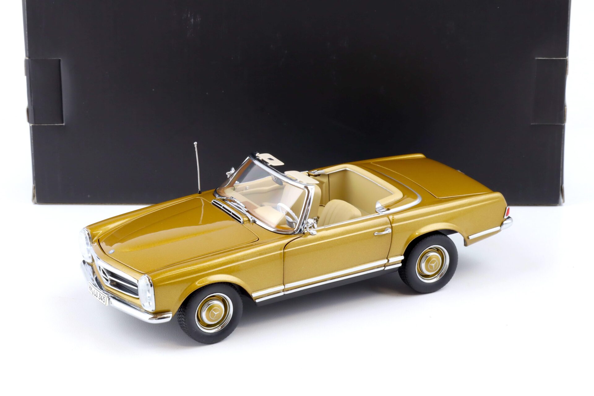 1:18 Norev Mercedes 230 SL Pagode Cabriolet gold metallic 1963