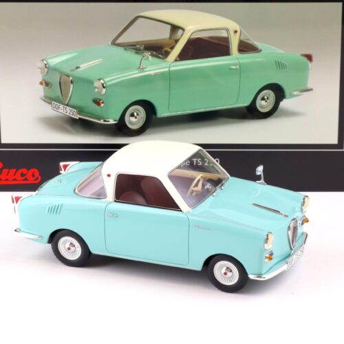 1:18 Schuco PRO.R18 Goggomobil Coupe TS 250 turquoise blue/ white