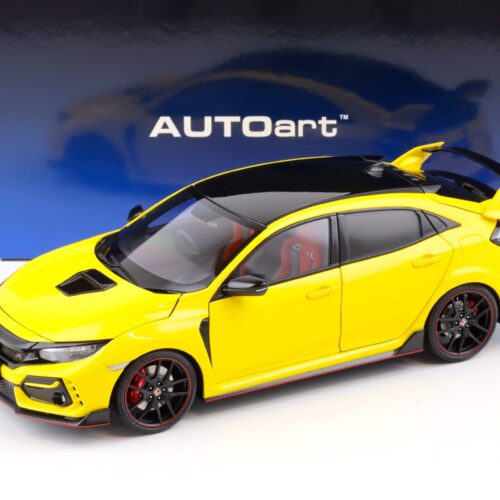 1:18 AUTOart Honda Civic Type R (FK8) 2021 Sunlight yellow Limited Edition 73225