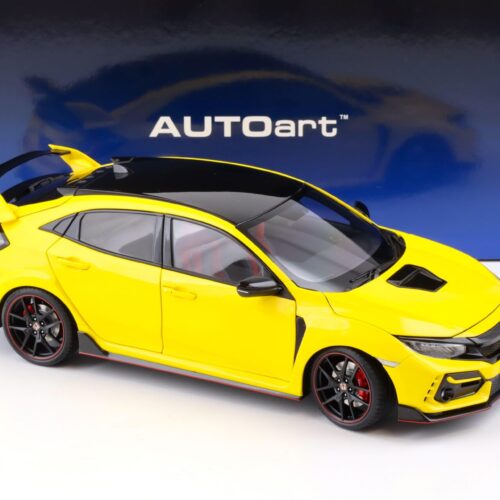 1:18 AUTOart Honda Civic Type R (FK8) 2021 Sunlight yellow Limited Edition 73225