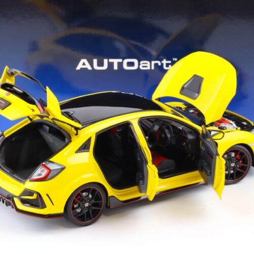 1:18 AUTOart Honda Civic Type R (FK8) 2021 Sunlight yellow Limited Edition 73225