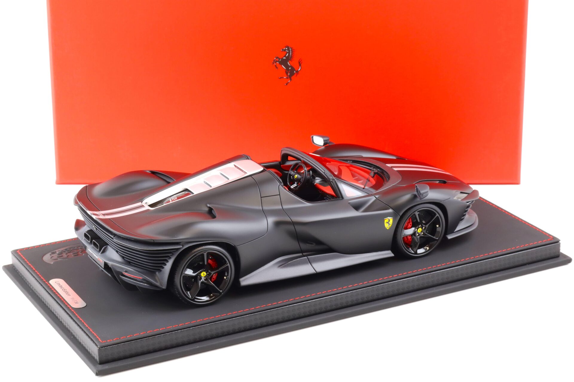 1:18 BBR Ferrari SP3 Daytona Icona Series Matt black/ silver - Limited 36 pcs.