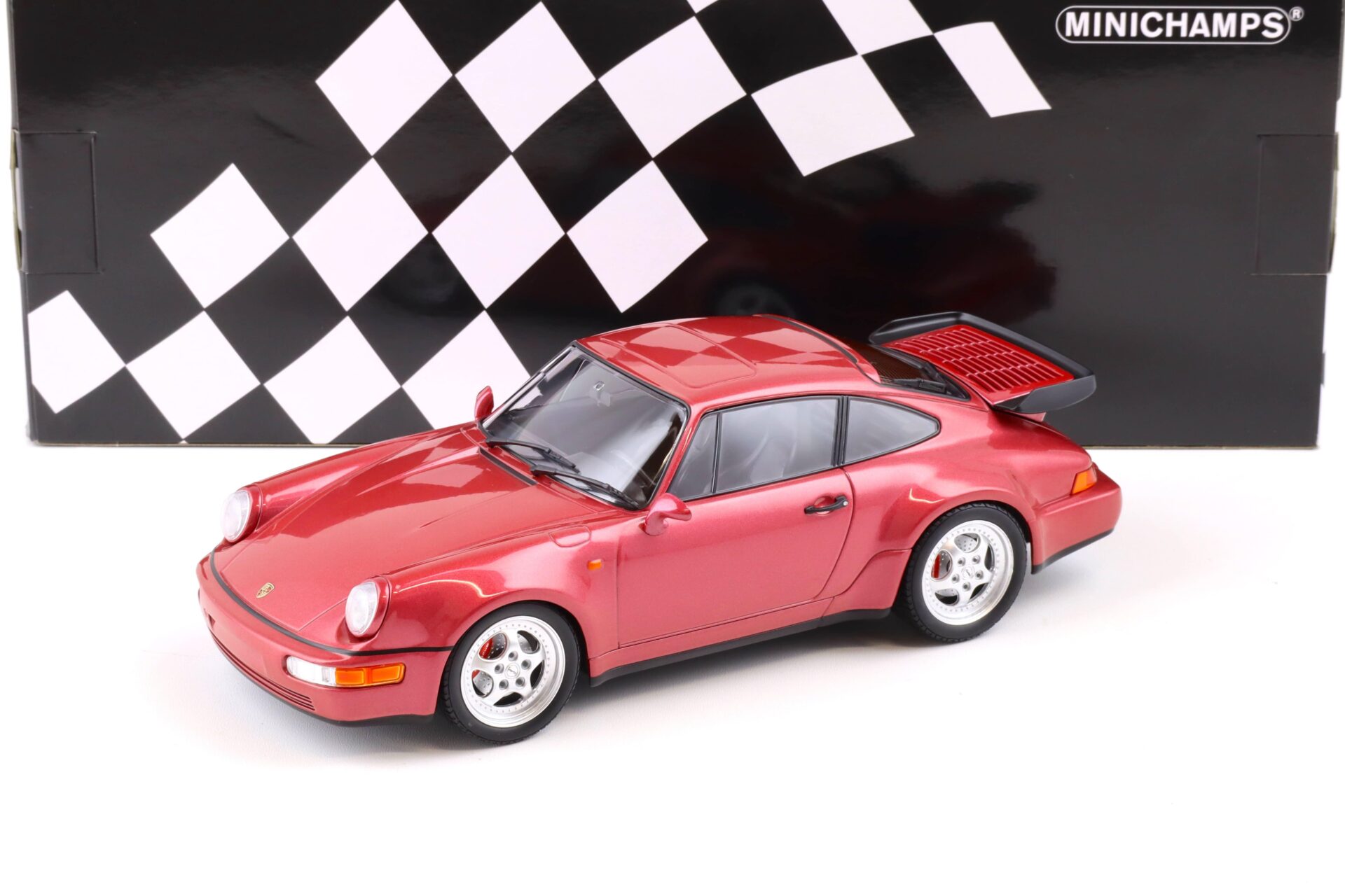 ID 84415 orig.jpg 1:18 Minichamps Porsche 911 (964) Turbo 3.6 Coupe 1990 Raspberry red metallic
