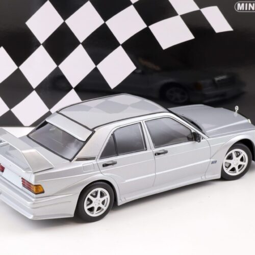 1:18 Minichamps Mercedes 190E 2.5-16 EVO 2 silver metallic 1990