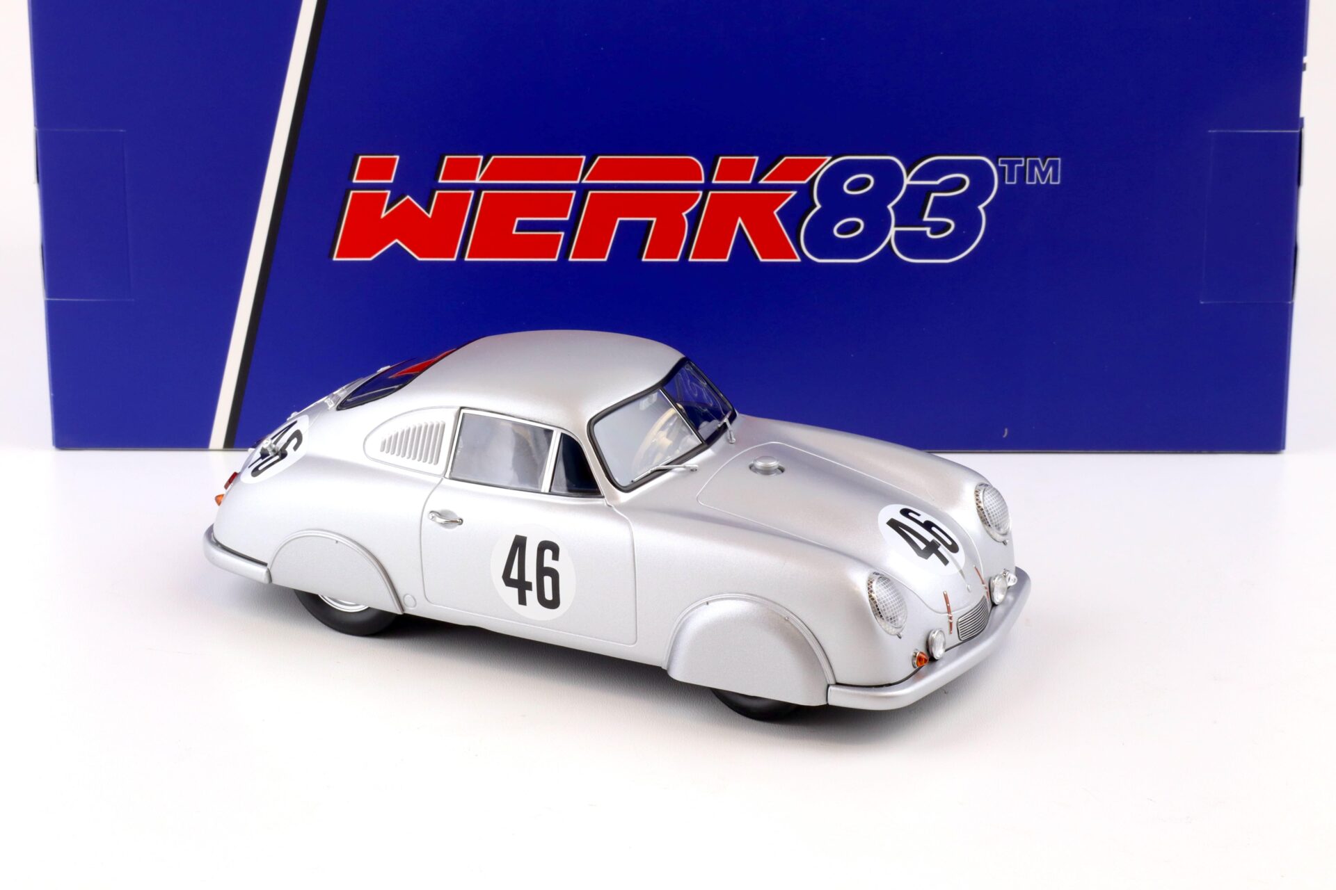 1:18 WERK83 Porsche 356 SL #46 Class Winner 24h Le Mans 1951 Veuillet/ Mouche