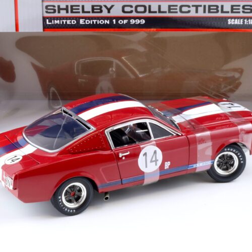 1:18 Shelby Collectibles Triple9 1966 Shelby GT 350R Coupe #BP14 red/ blue/ white