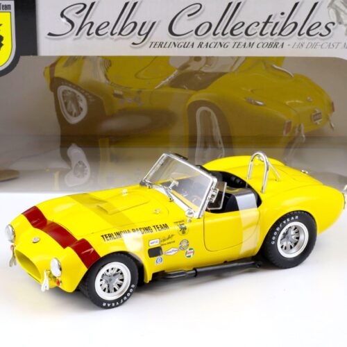 1:18 Shelby Collectibles 1965 Shelby Cobra Terlingua Racing Team yellow/ red