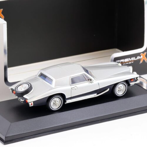 1:43 PremiumX Stutz Blackhawk Coupe 1971 silver/ black