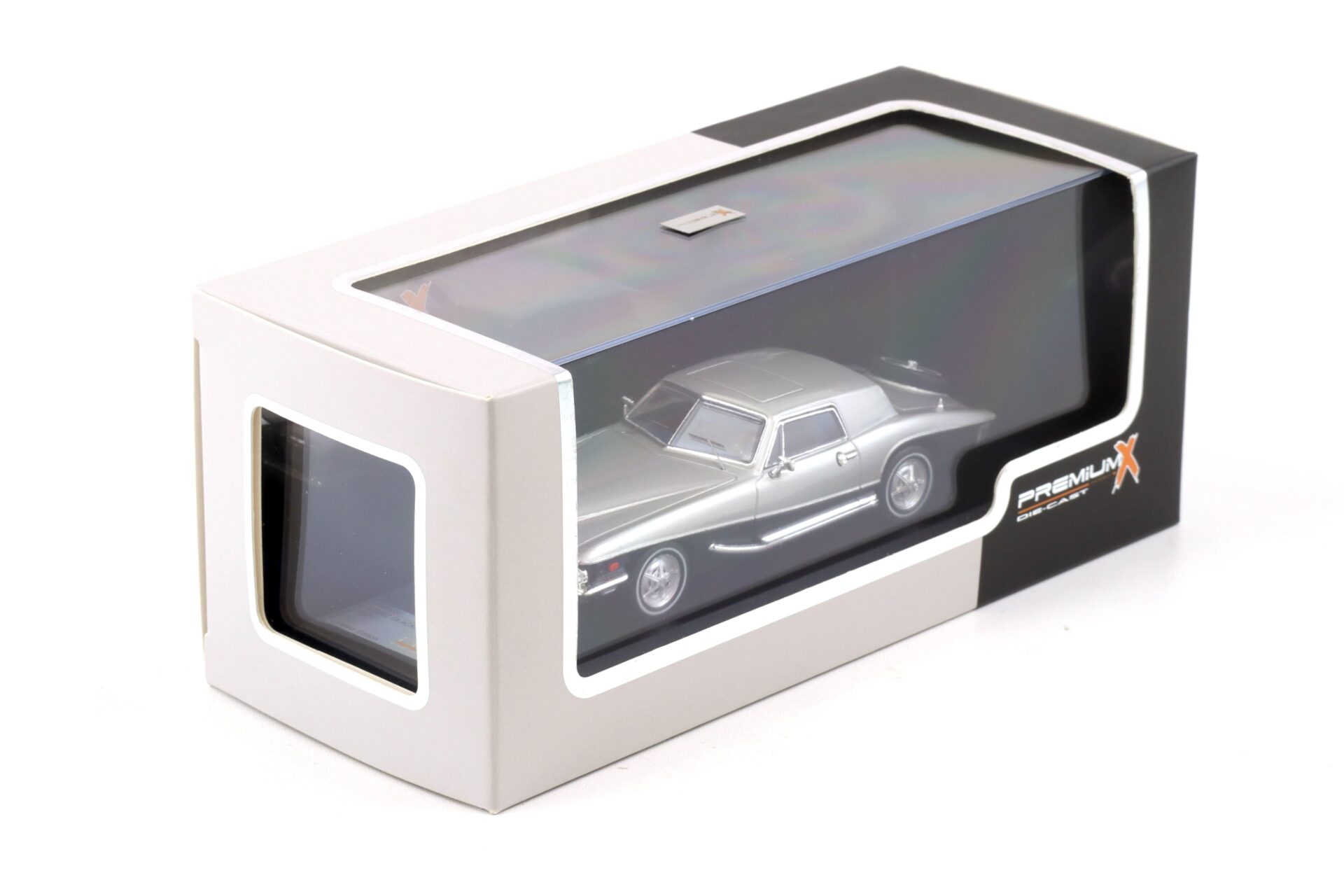 1:43 PremiumX Stutz Blackhawk Coupe 1971 silver/ black