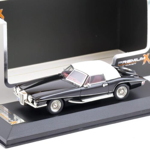 1:43 PremiumX Stutz Blackhawk Convertible with Hardtop 1971 black