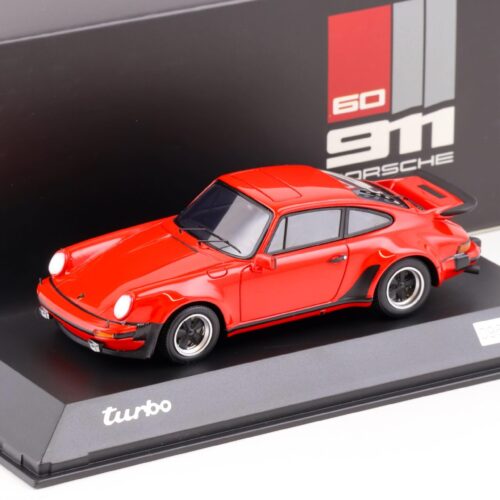 1:43 Spark Porsche 911 (930) Turbo 3.0 Indian red 60 Years 911 DEALER VERSION