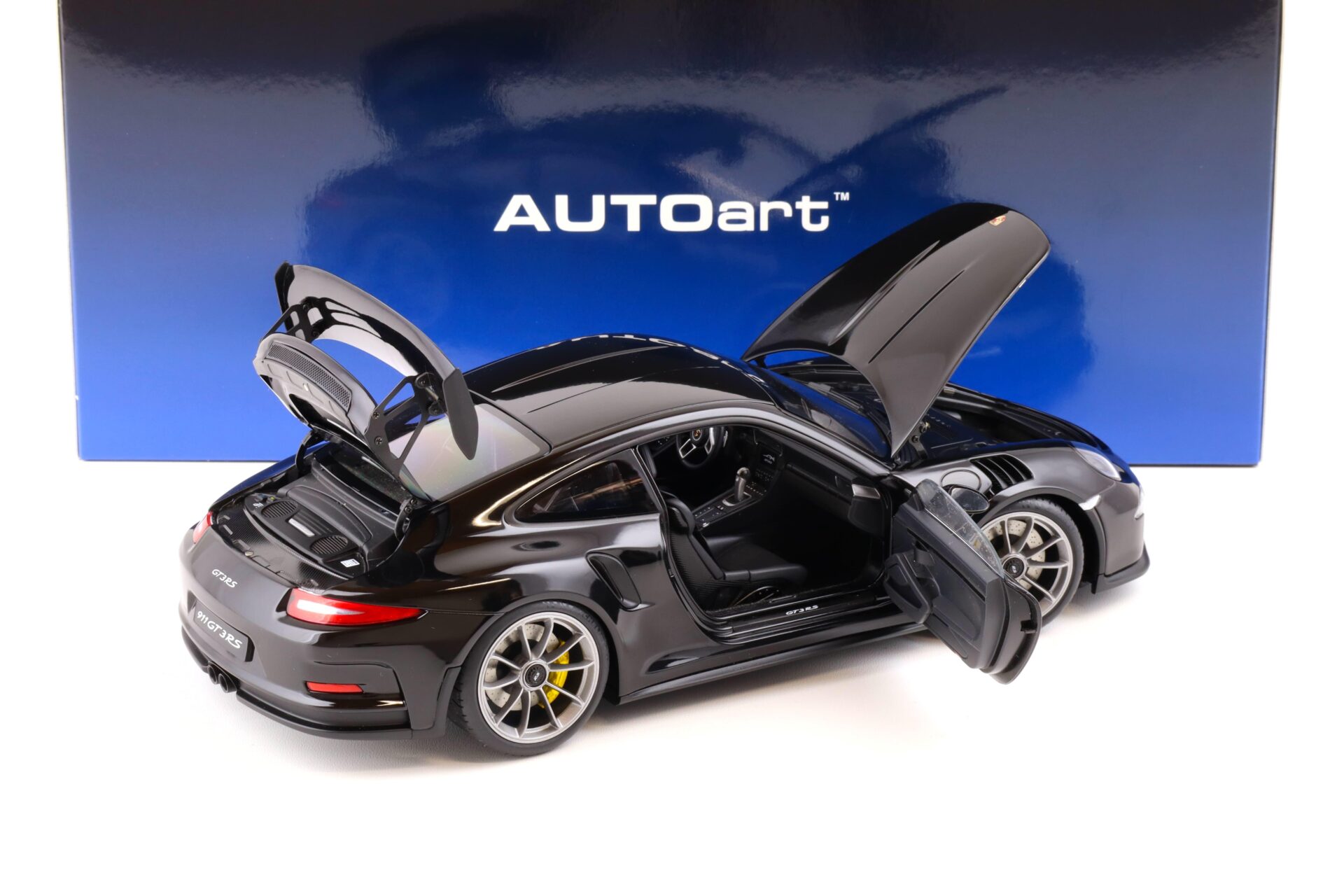 1:18 AUTOart Porsche 911 (991) GT3 RS Gloss black/ grey wheel 78164