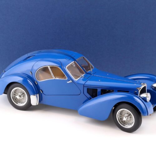 1:18 AUTOart Bugatti 57S Atlantic 1938 blue/ with metal wire spoke wheels 70943
