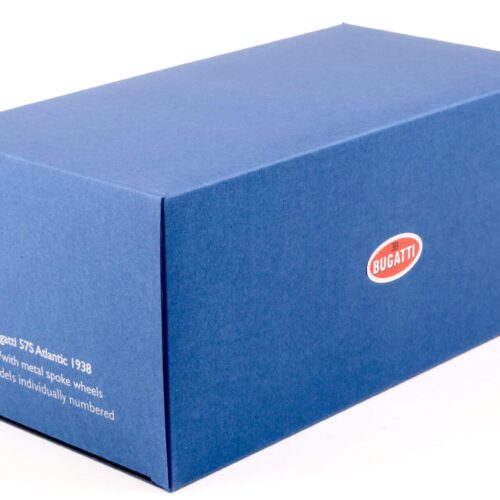 1:18 AUTOart Bugatti 57S Atlantic 1938 blue/ with metal wire spoke wheels 70943