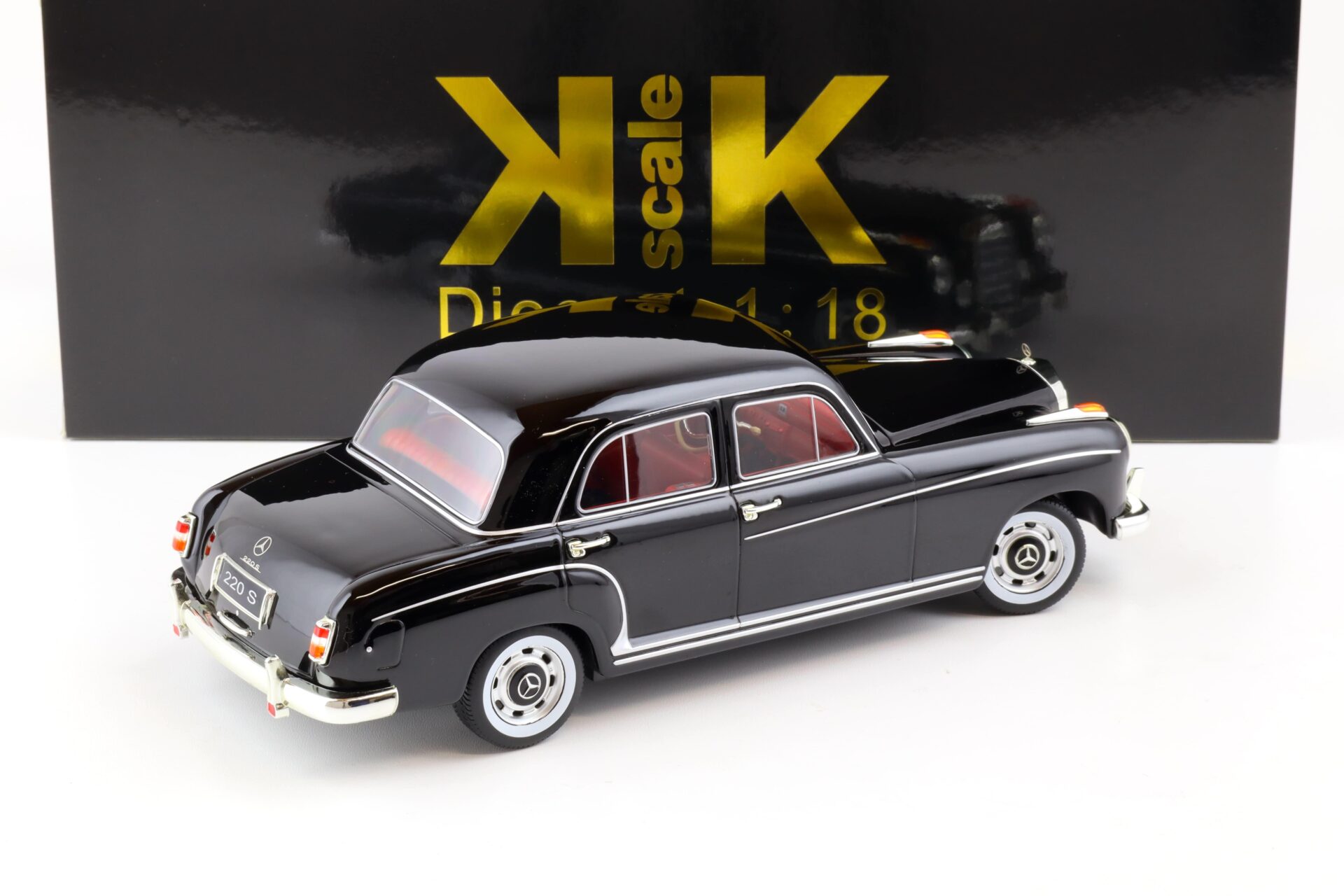1:18 KK-Scale Mercedes 220 S Limousine black 1956