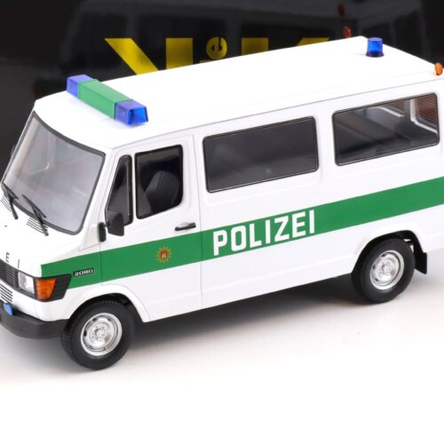 1:18 KK-Scale Mercedes 208D Bus VAN POLIZEI white/ green