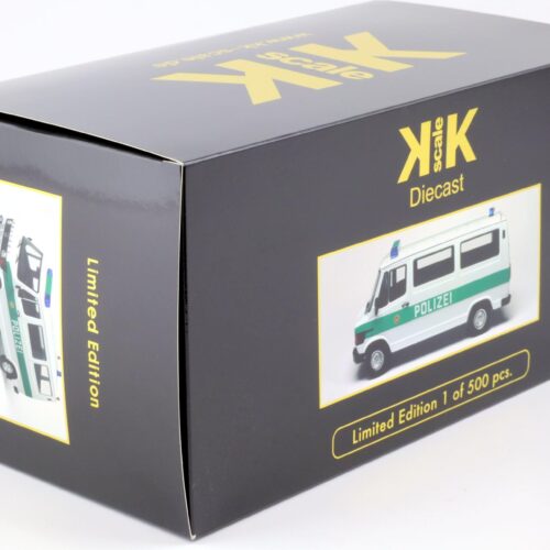 1:18 KK-Scale Mercedes 208D Bus VAN POLIZEI white/ green