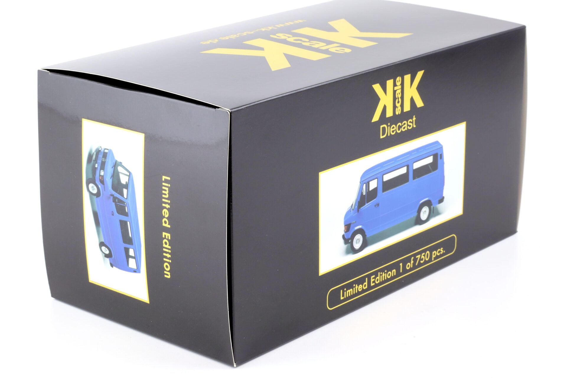 1:18 KK-Scale Mercedes 208D Bus Van Kastenwagen blue