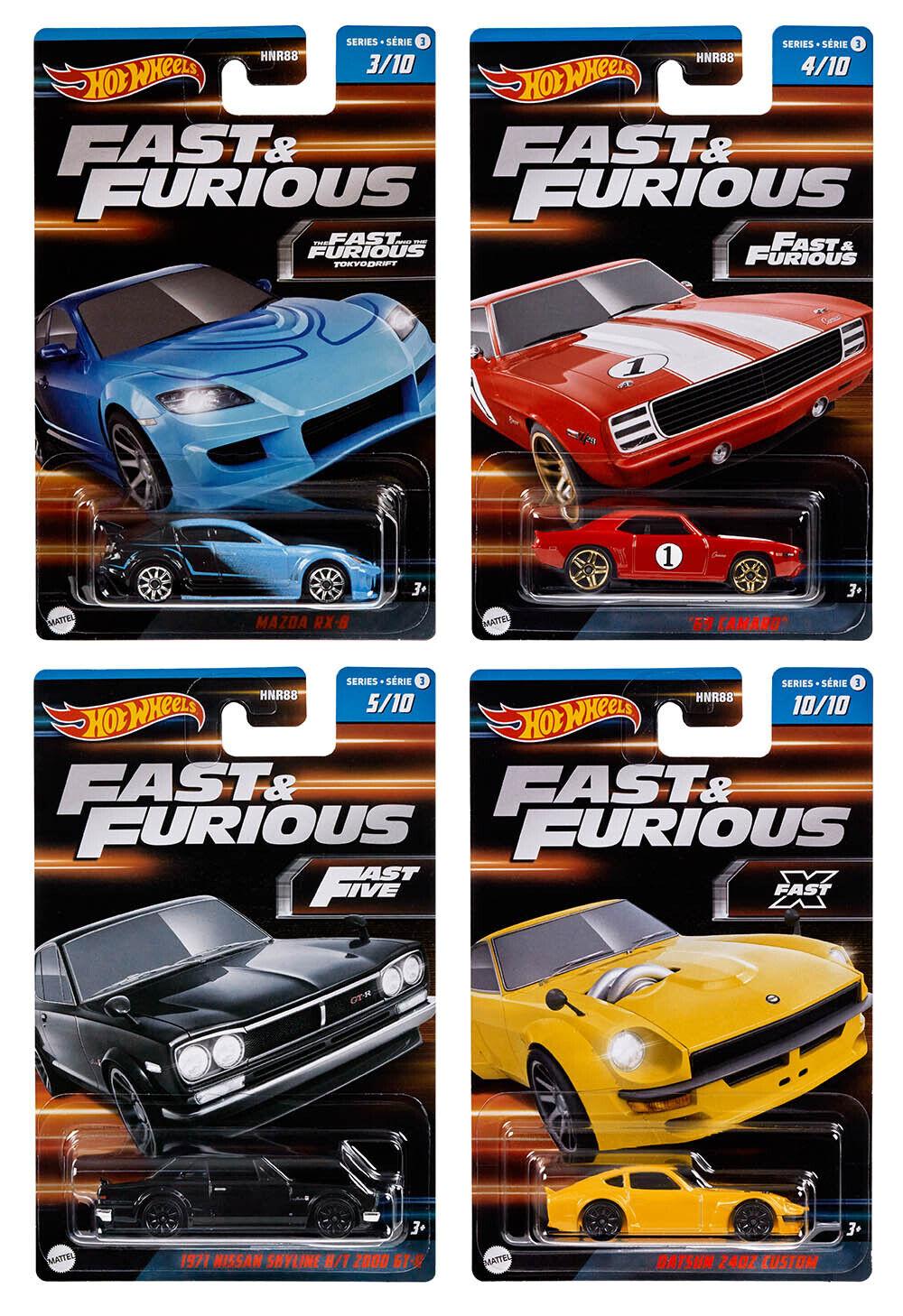 ID 84812 orig 1.jpg 1:64 Hot Wheels 2023 Fast & Furious SET 4 pcs. Datsun, Nissan, Mazda HNR88