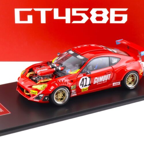 1:18 Gumout 411 Donut Toyota GT86 Super Modificato Toyota GT4586 Ferrari engine Diecast