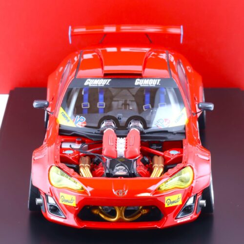 1:18 Gumout 411 Donut Toyota GT86 Super Modificato Toyota GT4586 Ferrari engine Diecast